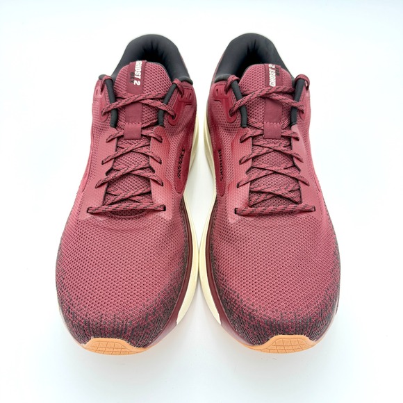 Brooks Ghost 2 Max Running Shoes Maroon‎ Red Men's Size 14 Medium Width Sneakers - Picture 2 of 7